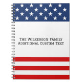 Benutzerdefinierter Text der amerikanischen Flag-F Notizblock (Vorderseite)