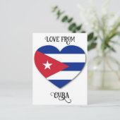 Benutzerdefinierter Text der Cuba Liebe Postkarte (Stehend Vorderseite)
