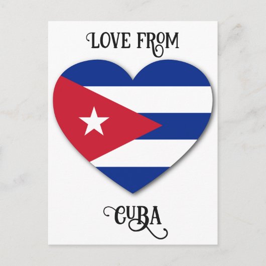Benutzerdefinierter Text der Cuba Liebe Postkarte (Vorderseite)