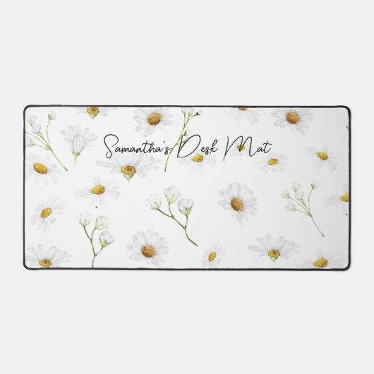Benutzerdefinierter Text der Daisy-Blume Schreibtischunterlage (Vorderseite)