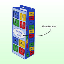 Benutzerdefinierter Text, der die Symbole blau umr