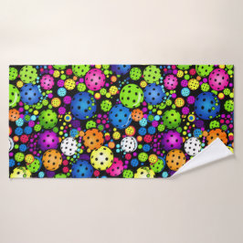 Benutzerdefinierter Text der elektrischen Kundgebu Badehandtuch