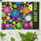 Benutzerdefinierter Text der elektrischen Kundgebu Geschirrtuch (Gefaltet)