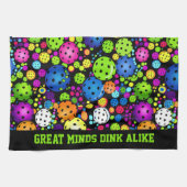 Benutzerdefinierter Text der elektrischen Kundgebu Geschirrtuch (Horizontal)