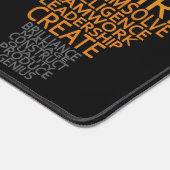 Benutzerdefinierter Text der Leuchtanzeige Schreibtischunterlage (Ecke)