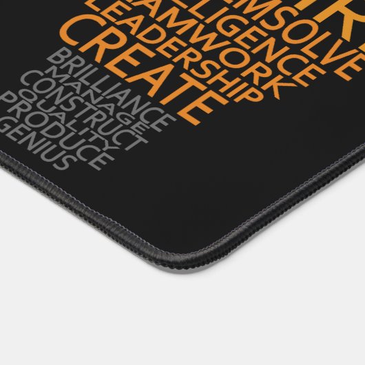 Benutzerdefinierter Text der Leuchtanzeige Schreibtischunterlage (Ecke)