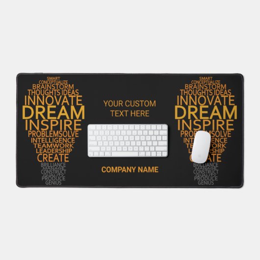 Benutzerdefinierter Text der Leuchtanzeige Schreibtischunterlage (Tastatur & Maus)