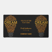 Benutzerdefinierter Text der Leuchtanzeige Schreibtischunterlage (Vorderseite)