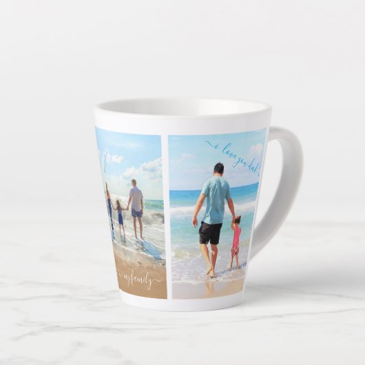 Benutzerdefinierter Text der Tasse für FotoCollage (Rechte Ecke)