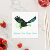 Benutzerdefinierter Text des fliegenden amerikanis Serviette (Beispiel)