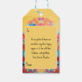 Benutzerdefinierter Text Dia de Muertos La Calaver Geschenkanhänger (Rückseite)