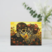 Benutzerdefinierter Text 💀 Día de Muertos Postkarte (Stehend Vorderseite)