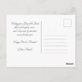 Benutzerdefinierter Text 💀 Día de Muertos Postkarte (Rückseite)