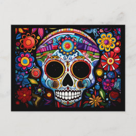 Benutzerdefinierter Text 💀 Día de Muertos Postkarte