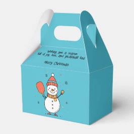 Benutzerdefinierter Text Dinking Snowman Geschenkschachtel