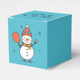 Benutzerdefinierter Text Dinking Snowman Geschenkschachtel