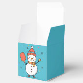 Benutzerdefinierter Text Dinking Snowman Geschenkschachtel (Geöffnet)