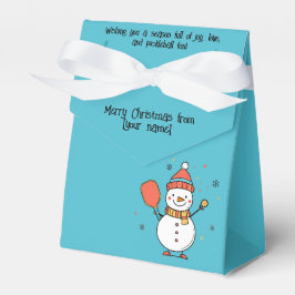 Benutzerdefinierter Text Dinking Snowman Geschenkschachtel
