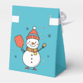 Benutzerdefinierter Text Dinking Snowman Geschenkschachtel (Rückseite)