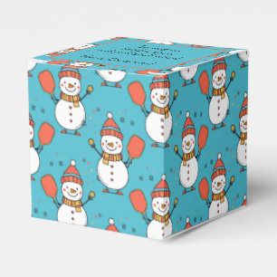 Benutzerdefinierter Text Dinking Snowman Geschenkschachtel