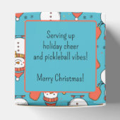 Benutzerdefinierter Text Dinking Snowman Geschenkschachtel (Oben)