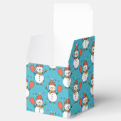 Benutzerdefinierter Text Dinking Snowman Geschenkschachtel (Geöffnet)