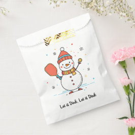 Benutzerdefinierter Text Dinking Snowman Geschenktütchen