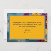 Benutzerdefinierter Text, Diwali Delight Feiertagskarte (Rückseite)