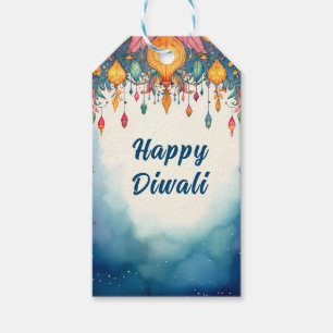 Benutzerdefinierter Text, Diwali Festive & Bright Geschenkanhänger