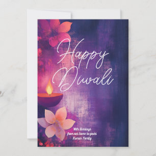 Benutzerdefinierter Text Diwali Glow & Grace Einladung