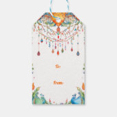 Benutzerdefinierter Text, Diwali Harmony Tag Geschenkanhänger (Rückseite)