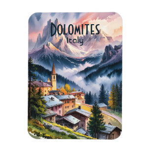 Benutzerdefinierter Text Dolomiten Alpen Italien R Magnet