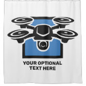 Benutzerdefinierter Text-Drossel Duschvorhang (Vorderseite)