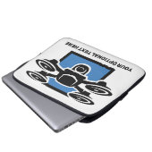 Benutzerdefinierter Text-Drossel Laptopschutzhülle (Vorne Knopf)