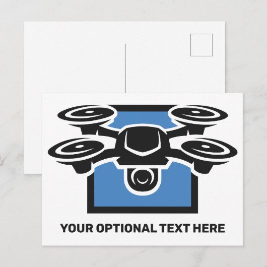 Benutzerdefinierter Text-Drossel Postkarte (Vorne/Hinten)