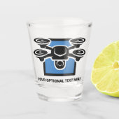 Benutzerdefinierter Text-Drossel Schnapsglas (Vorderseite)