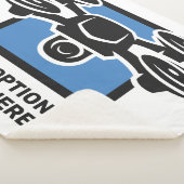 Benutzerdefinierter Text-Drossel Sherpadecke (3/4)