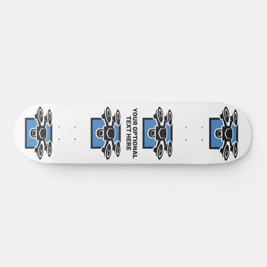 Benutzerdefinierter Text-Drossel Skateboard (Horizontal)