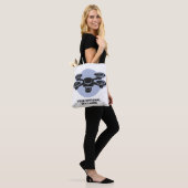 Benutzerdefinierter Text-Drossel Tasche (Am Model)