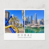 Benutzerdefinierter Text, Dubai, Postkarte der Ver (Vorderseite)