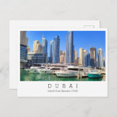 Benutzerdefinierter Text, Dubai, Postkarte der Ver (Vorne/Hinten)