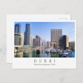 Benutzerdefinierter Text, Dubai, Postkarte der Ver (Vorne/Hinten)