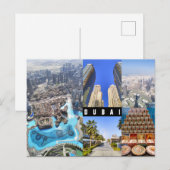 Benutzerdefinierter Text, Dubai, Postkarte der Ver (Vorne/Hinten)