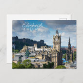 Benutzerdefinierter Text Edinburgh Schottland Postkarte (Vorne/Hinten)