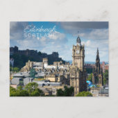 Benutzerdefinierter Text Edinburgh Schottland Postkarte (Vorderseite)