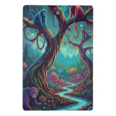 Benutzerdefinierter Text Enchanted Forest Mystisch Mini Klemmbrett (Rückseite)