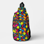 Benutzerdefinierter Text Energetic Pickleball Flow Crossbody Bag (Vorderseite)