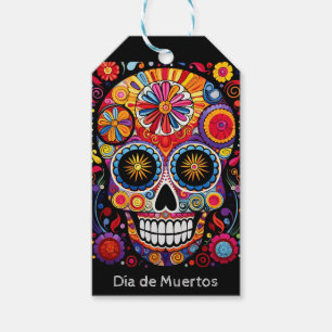 Benutzerdefinierter Text 💀 Exquisite Día de Muert Geschenkanhänger