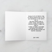 Benutzerdefinierter Text 💀 Exquisite Día de Muert Karte (Innenseite)