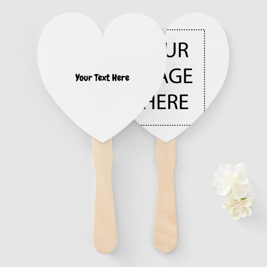 Benutzerdefinierter Text Fächer (Vorne und Hinten)